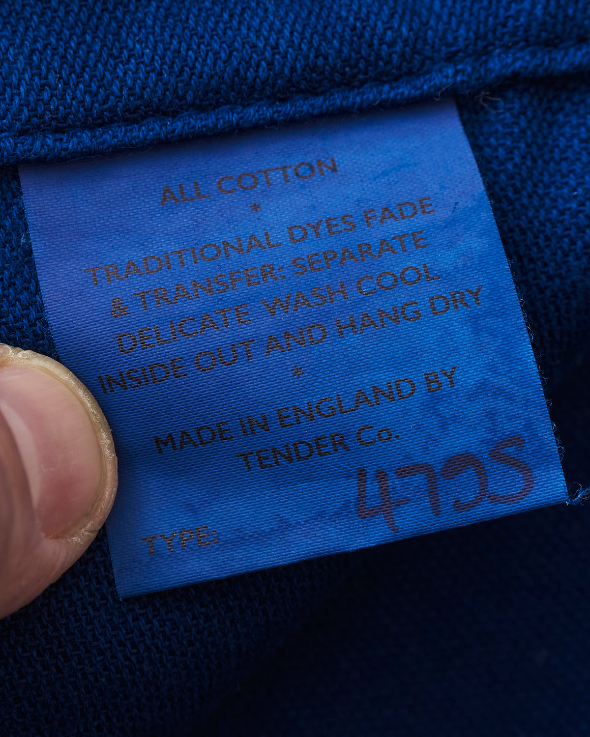 Tender 479 Short Sleeve Square Tail Yoke Pocket Shirt Cotton Sateen Achilles Heel Indigo