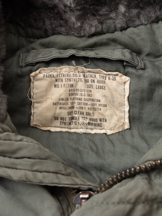 Vintage No. 1 US Army Parka Extreme Cold Weather N-3B Size L