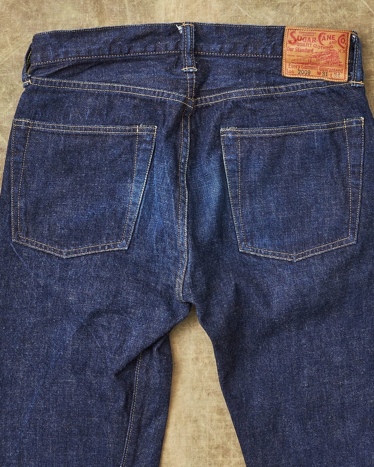 Second Hand Sugar Cane & Co. Lot 2009 Slim Straight One Wash Jeans W31