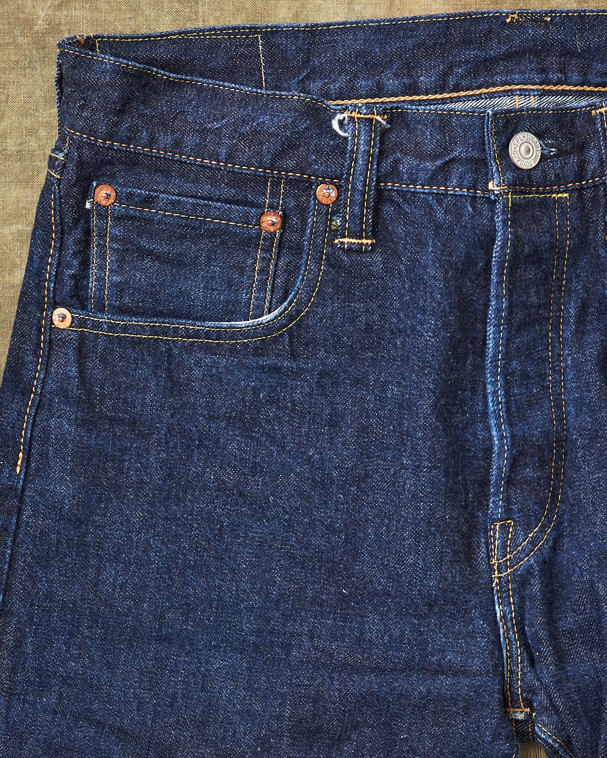 Second Hand Sugar Cane & Co. Lot 2009 Slim Straight One Wash Jeans W31