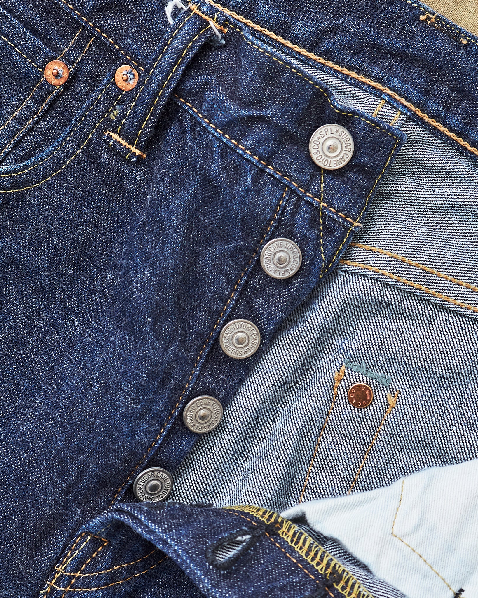 Second Hand Sugar Cane & Co. Lot 2009 Slim Straight One Wash