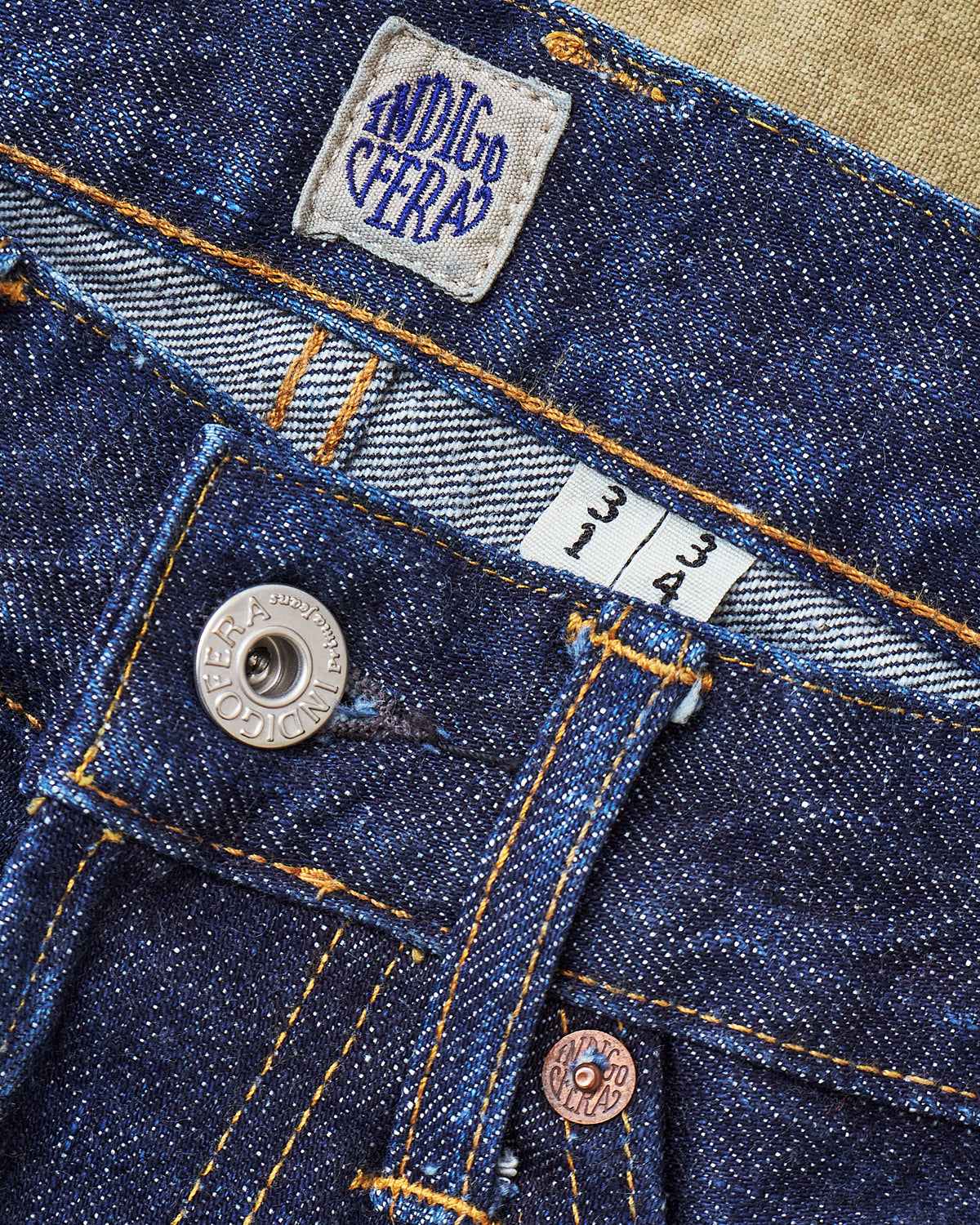 Second Hand Indigofera Buck Jeans Shiroyama 18 oz Rinsed Size W31