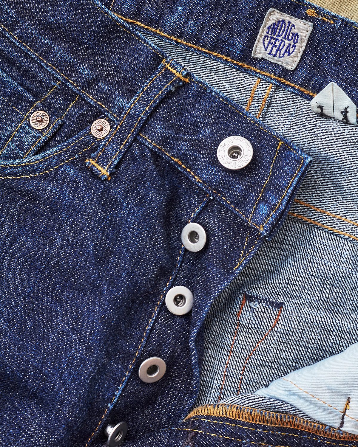Second Hand Indigofera Buck Jeans Shiroyama 18 oz Rinsed Size W31