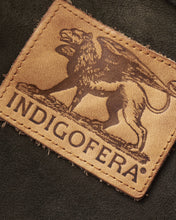 Indigofera Cooper Jacket Goat Skin Suede Dark Olive