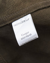 Indigofera Cooper Jacket Goat Skin Suede Dark Olive