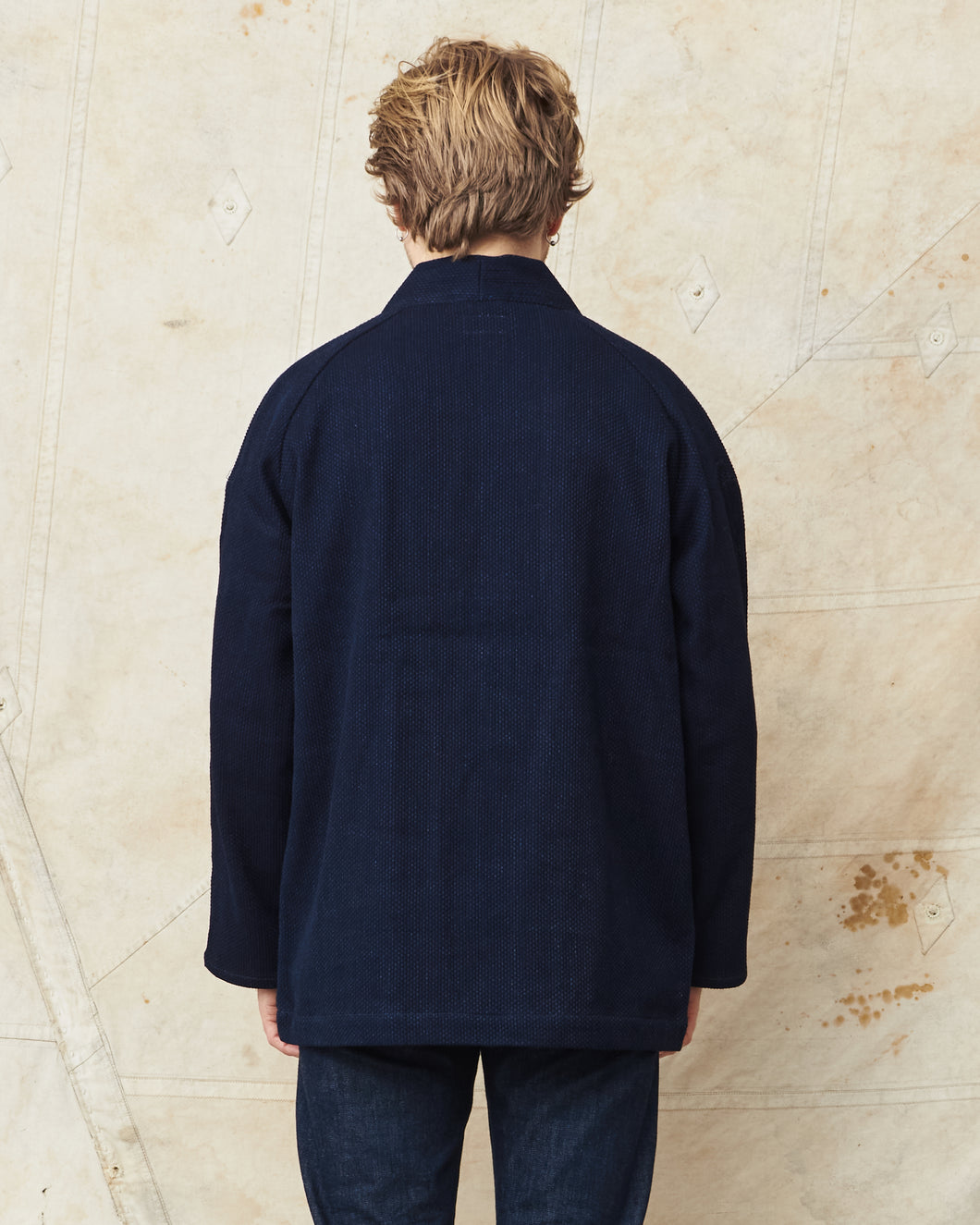 Men's Kimono Cardigan Haori Jacket Kimono Haori Pants Japan Blue