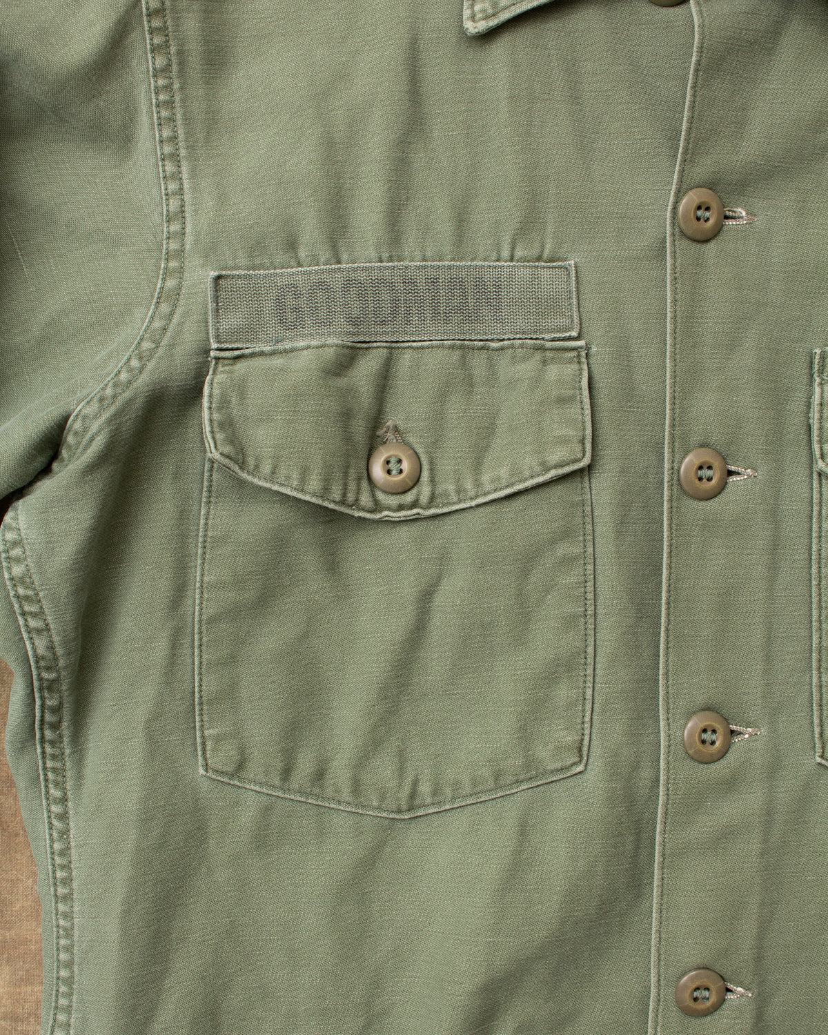 Vintage 60/70's OG-107 Cotton Sateen US Army Shirt
