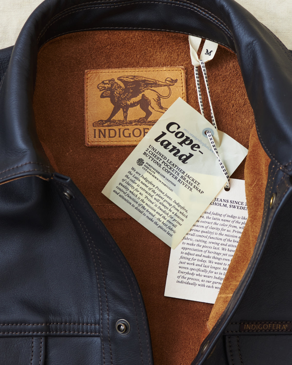 Indigofera Copeland Shirt Black Leather Teacore