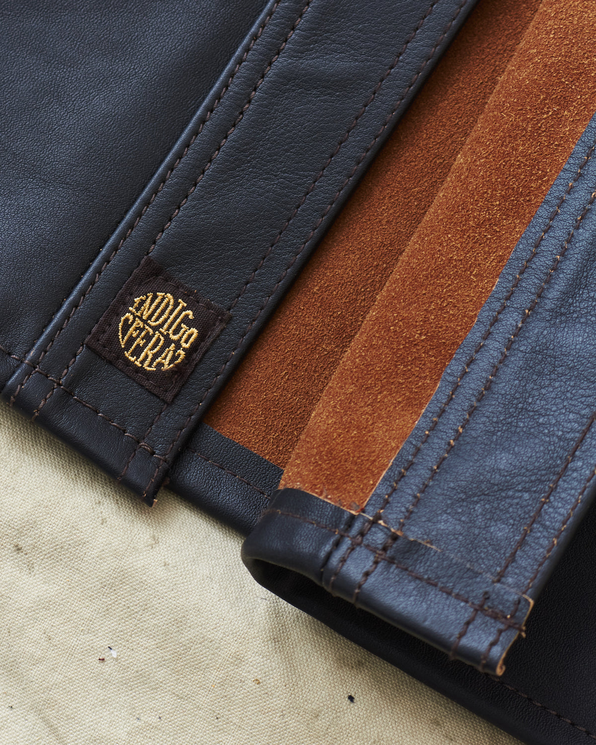 Indigofera Copeland Shirt Black Leather Teacore