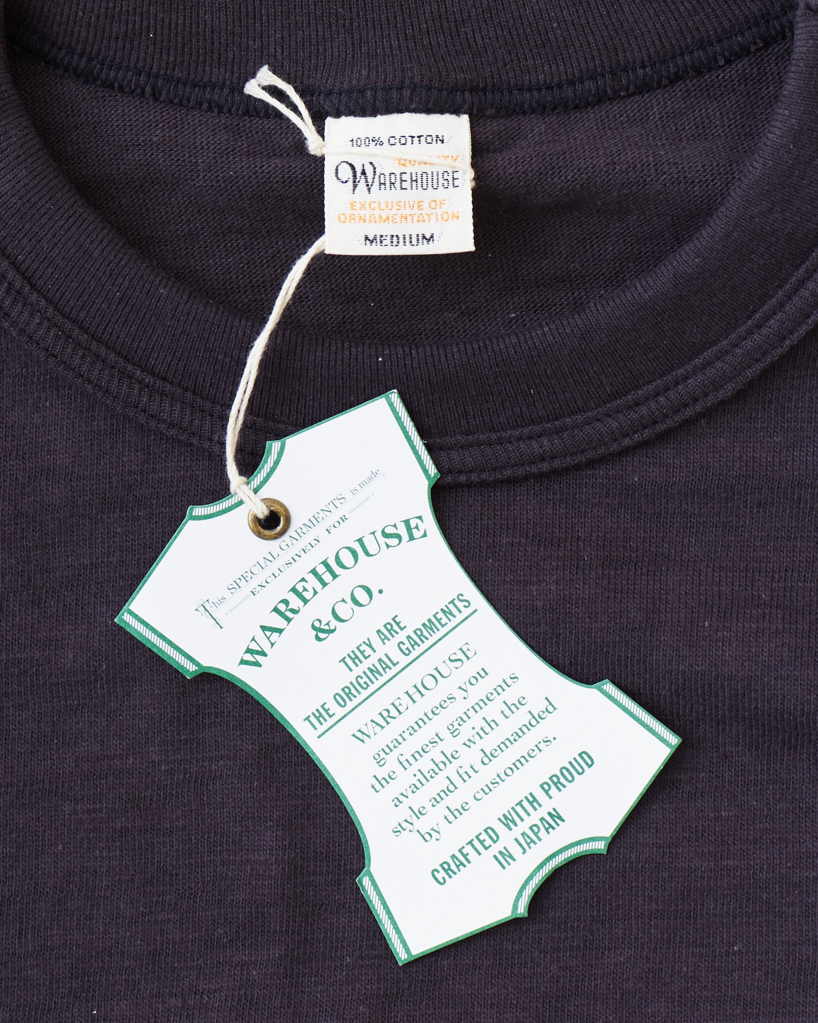 Warehouse & Co. Lot 4601 Plain T-shirt Sumikuro (Black) – Second