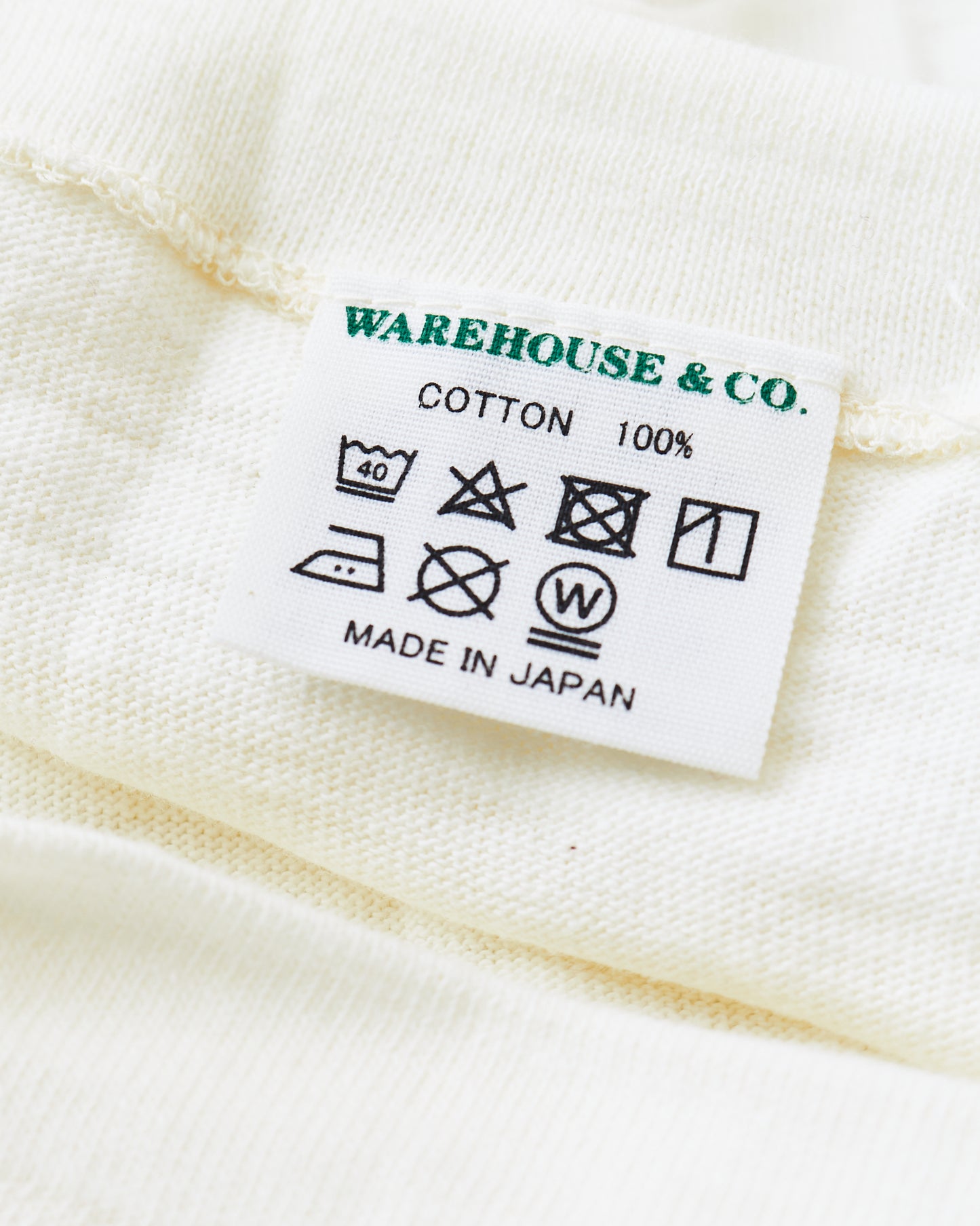 Warehouse & Co Lot. 4059 Ringer T-shirt Cream / Navy