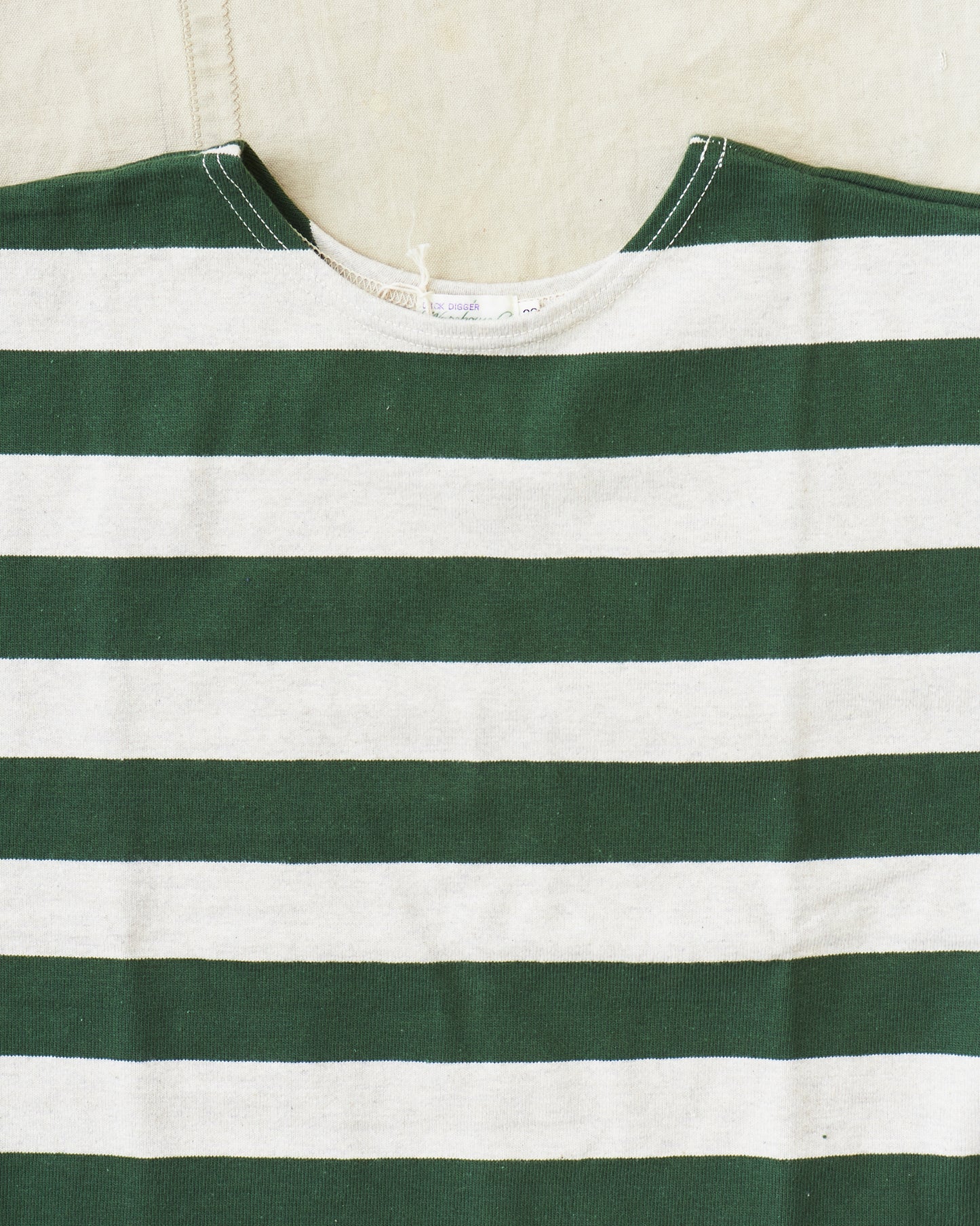 Warehouse & Co. Lot 4050 Short Sleeve Shirt Green / Oatmeal