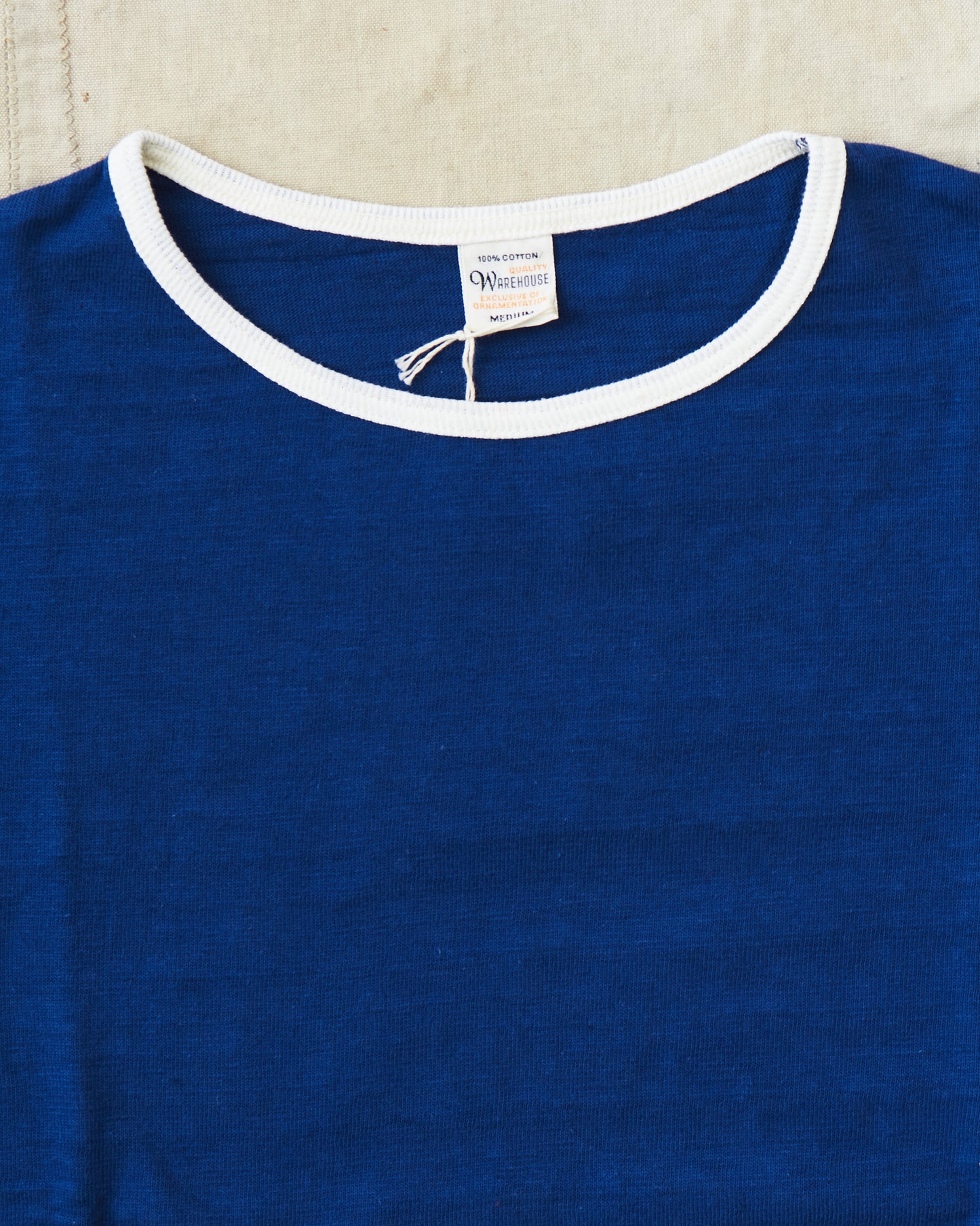 Warehouse & Co Lot. 4059 Ringer T-shirt Navy / Cream