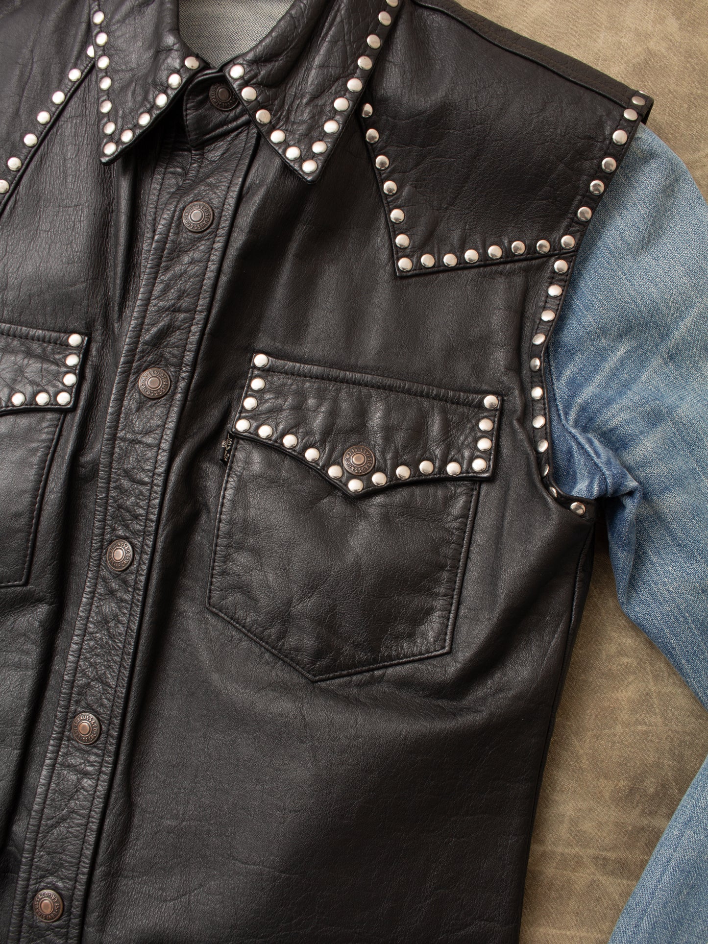 Vintage 80/90's Levi's Studded Leather Vest