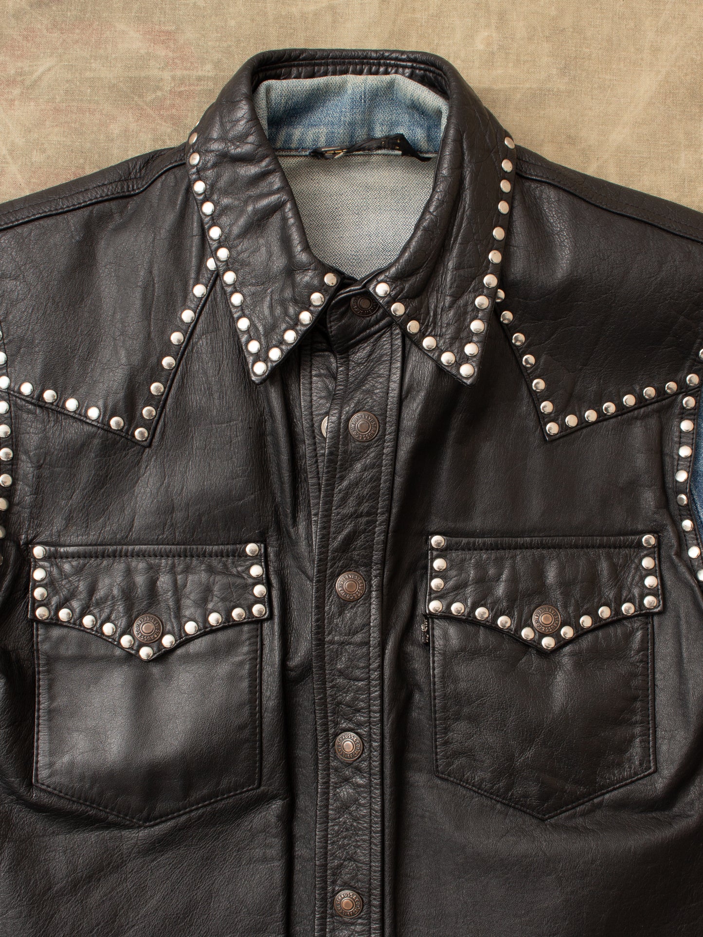 Vintage 80/90's Levi's Studded Leather Vest