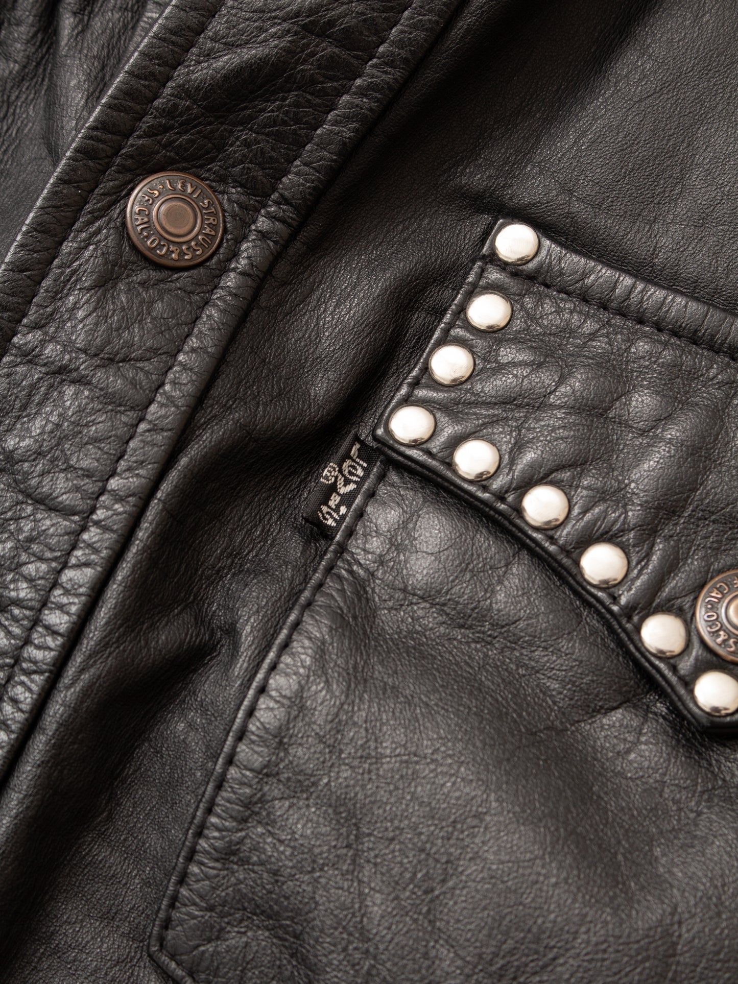 Vintage 80/90's Levi's Studded Leather Vest