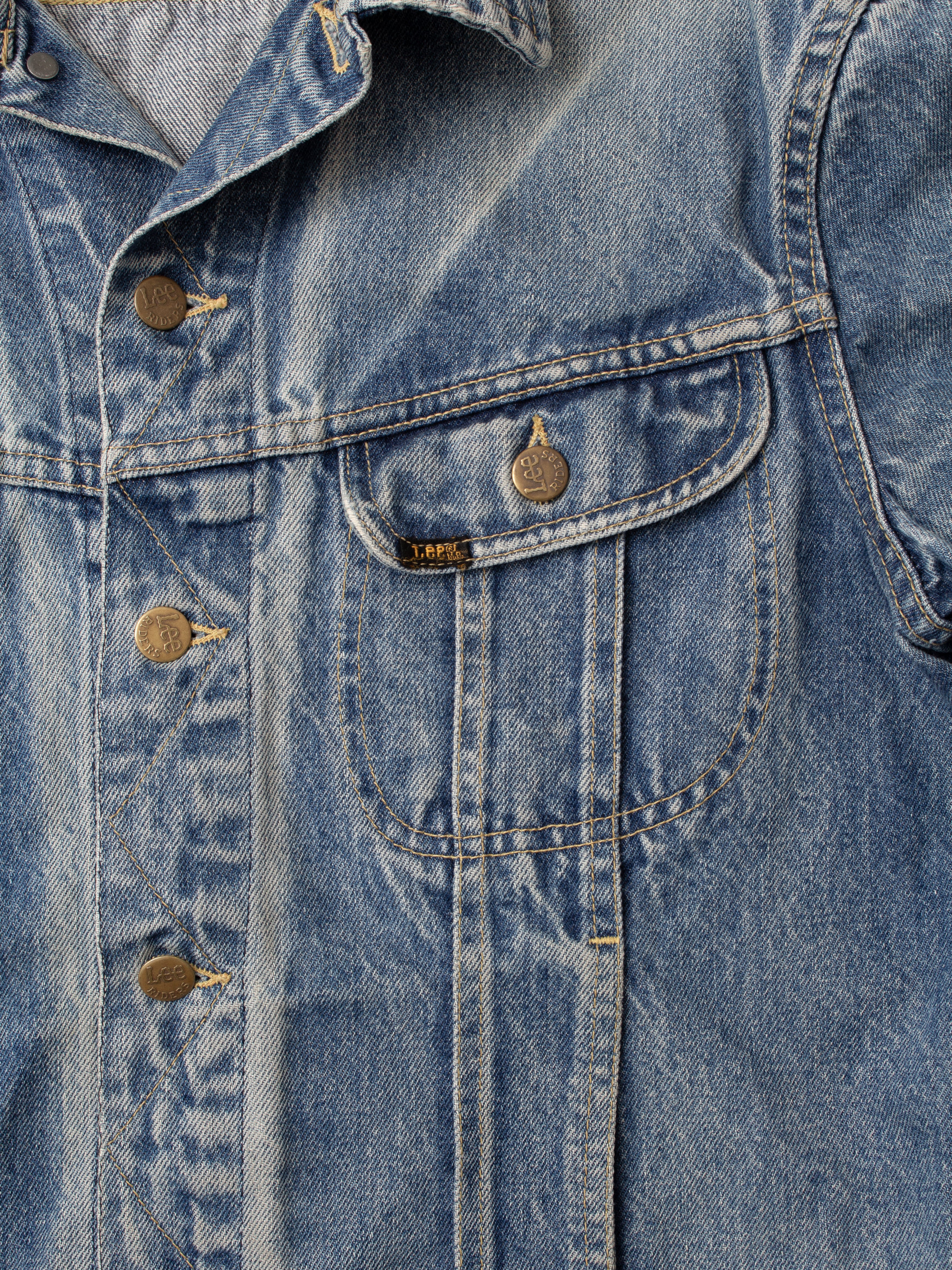 Vintage 80's Lee 101J Riders Denim Jacket Size 42 – Second Sunrise