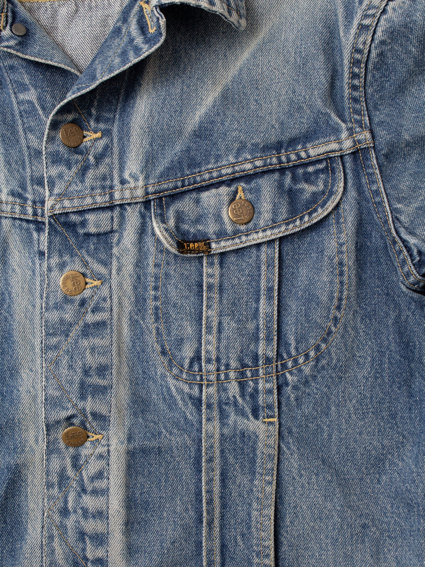Vintage 80's Lee 101J Riders Denim Jacket Size 42