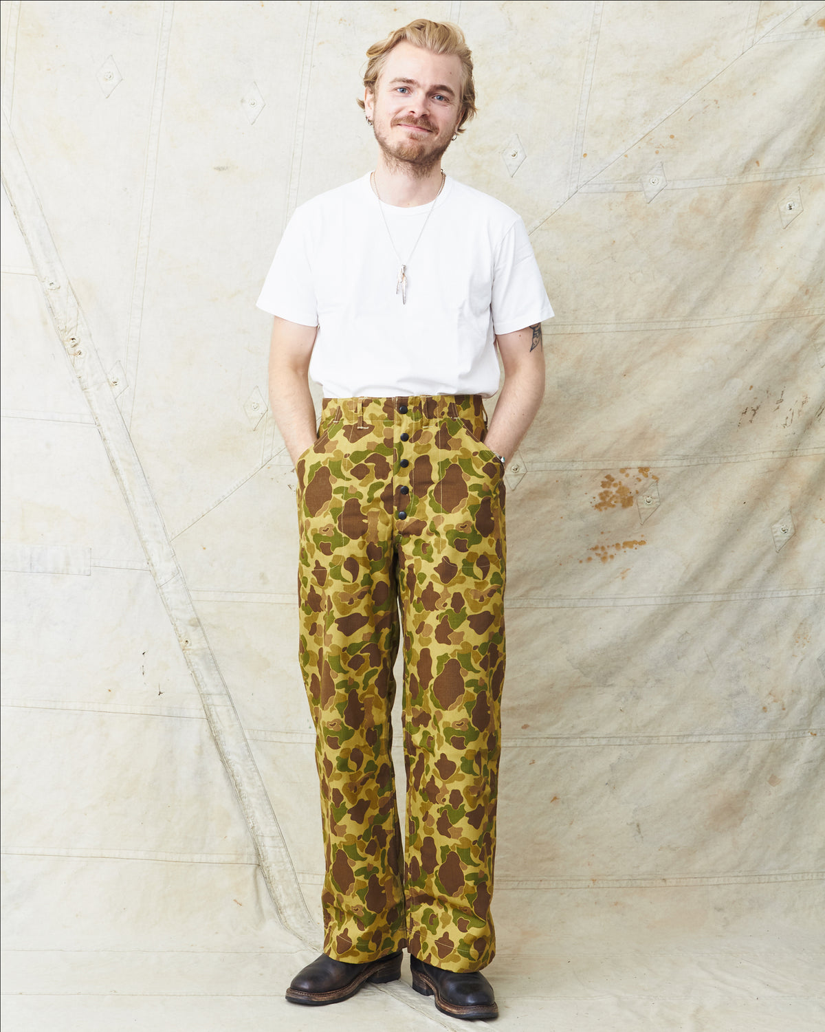 Warehouse & Co Lot. 1224 1940's USMC Parachutist Trousers Frog Skin Camo