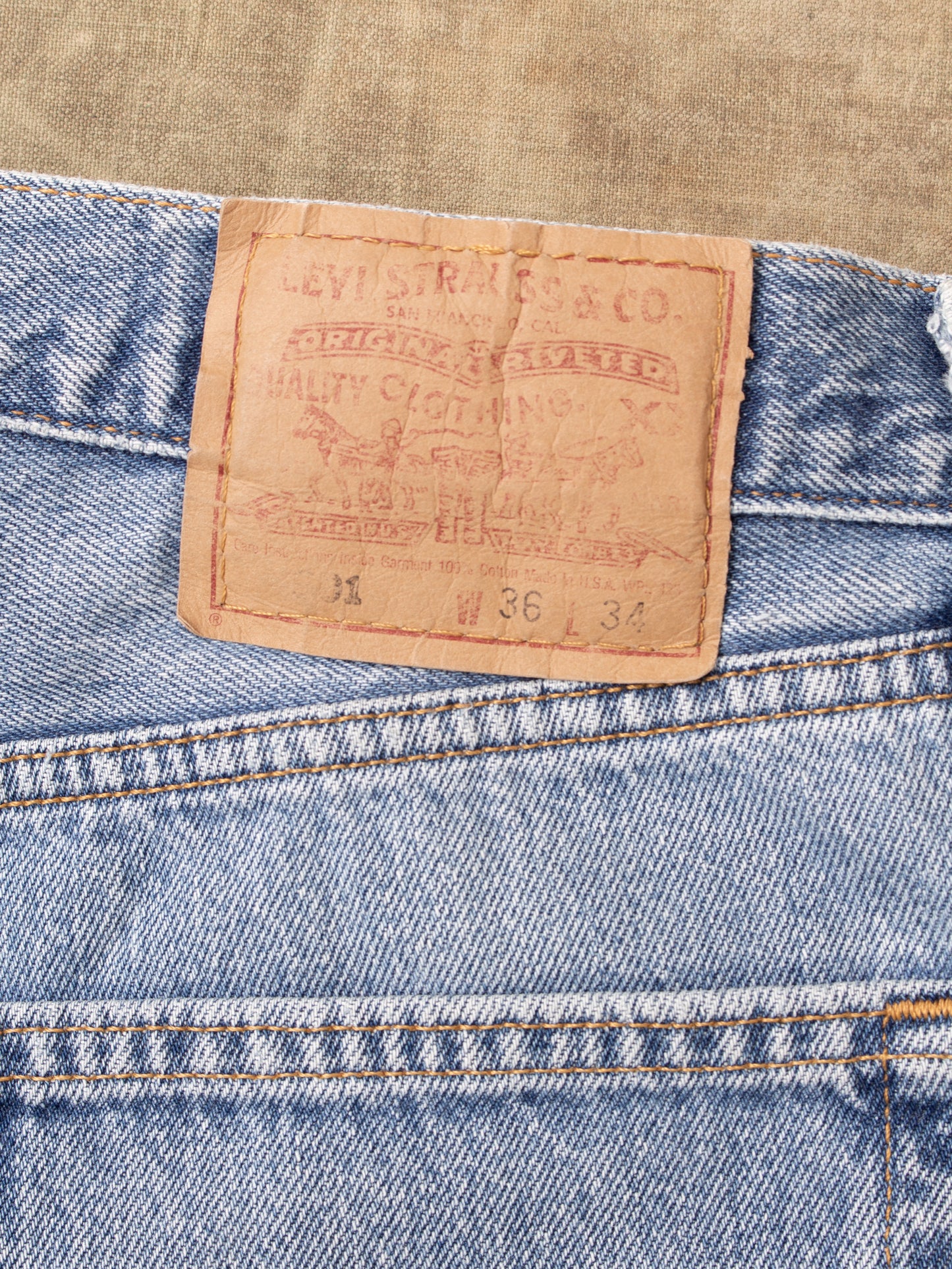 No. 30 Vintage 90's Made in USA Levi's 501 Jeans W36