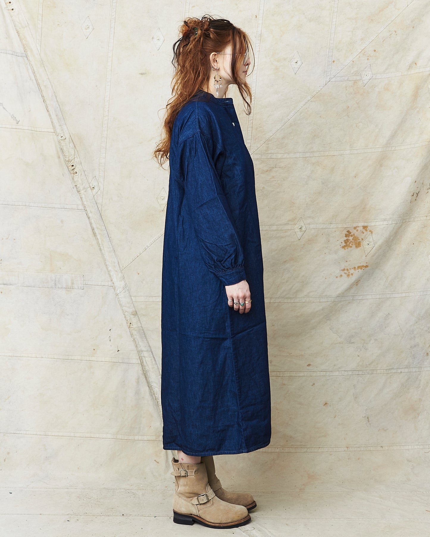 OrSlow 9536/9 Women's Denim Pull Over Dress