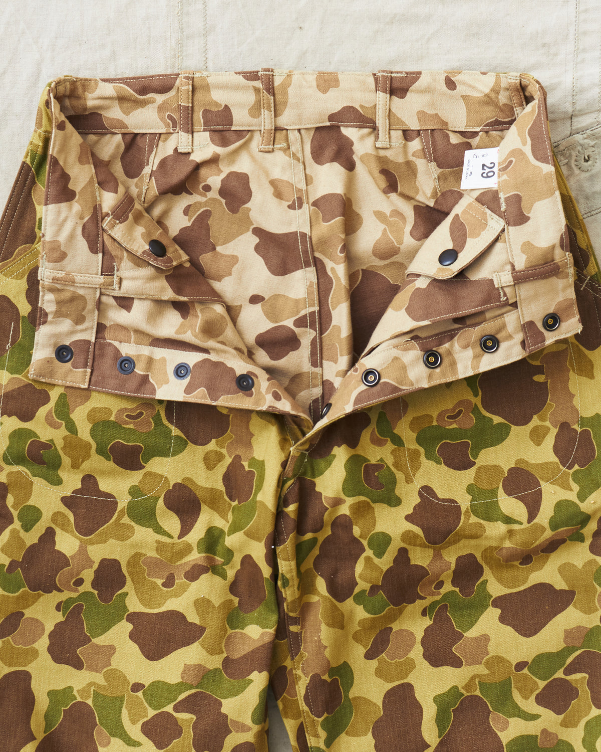 Warehouse & Co Lot. 1224 1940's USMC Parachutist Trousers Frog Skin Camo