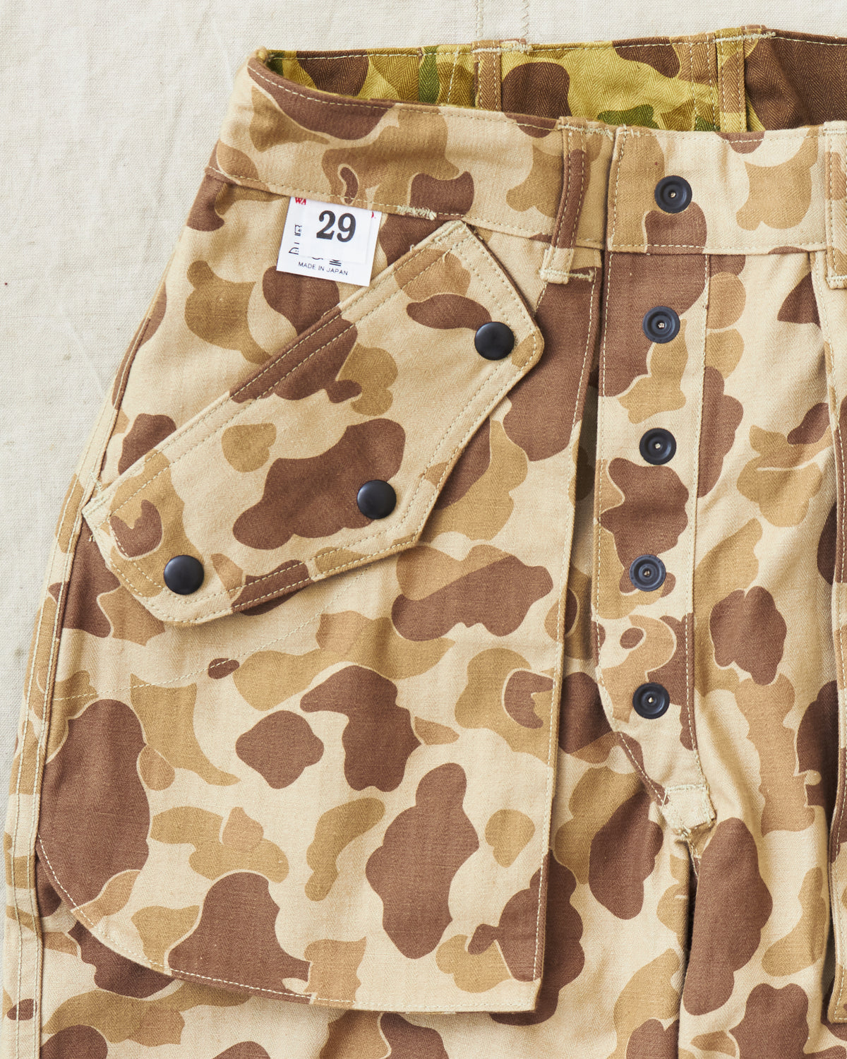 Warehouse & Co Lot. 1224 1940's USMC Parachutist Trousers Frog Skin Camo