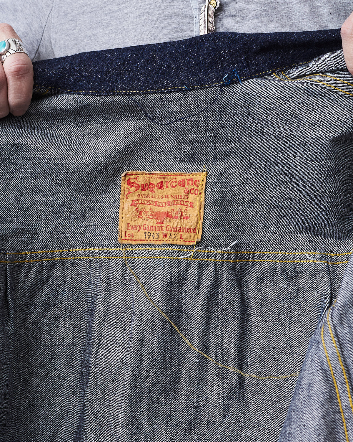 Sugar Cane & Co. Super "Denim" Collectibles #08 1943 Denim Blouse One Wash SC19008