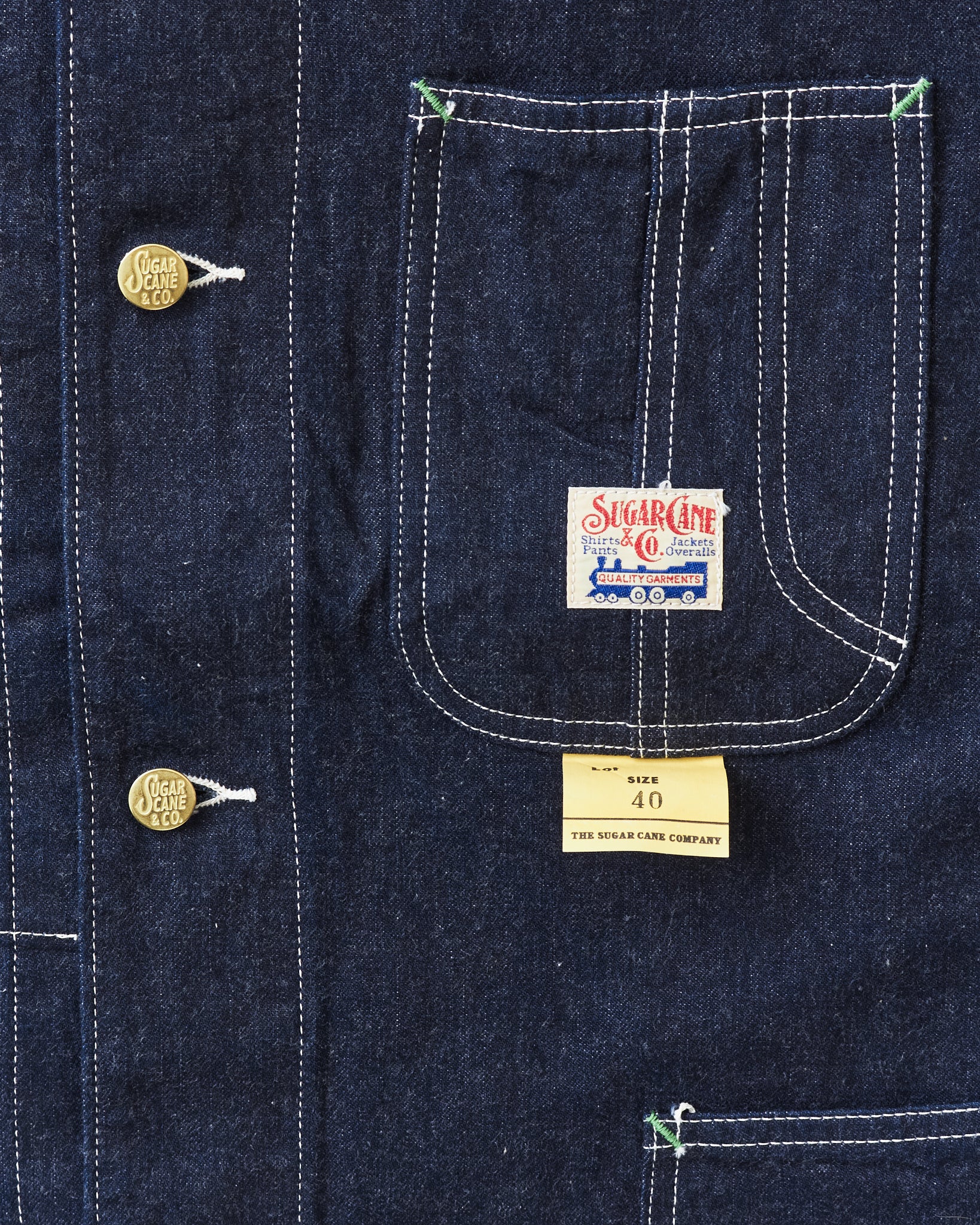 Sugar Cane & Co. 11oz. Blue Denim Work Coat SC15655 – Second Sunrise
