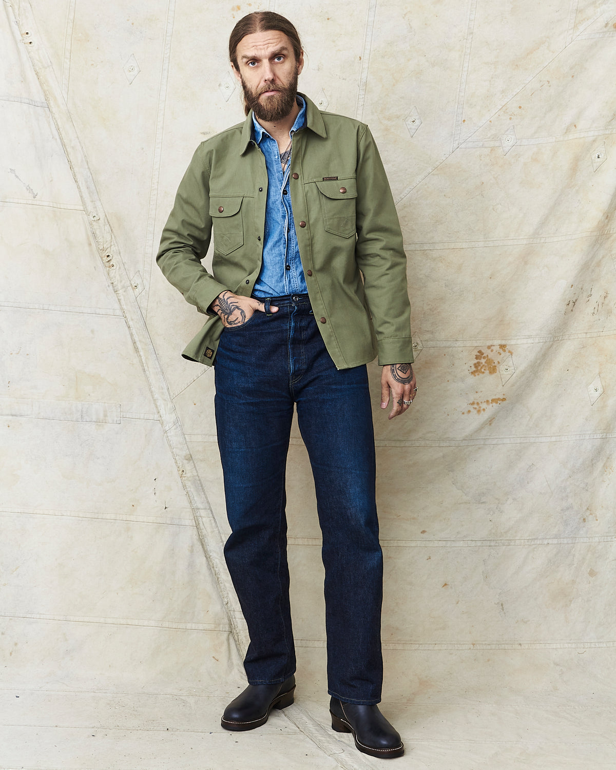 Indigofera Copeland Jacket United Duck Canvas Green