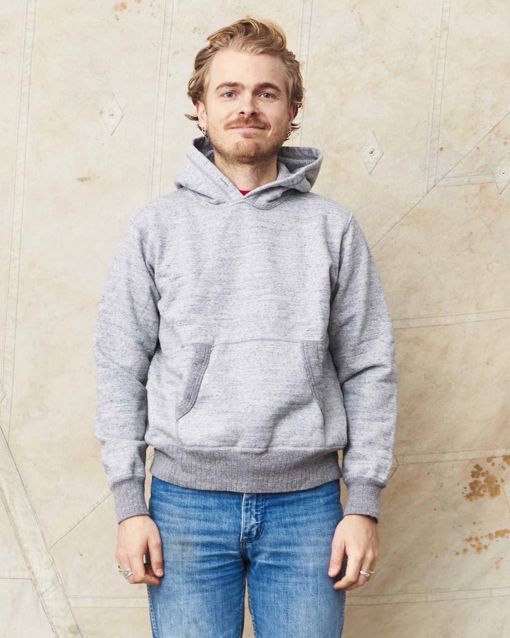 ロー Whitesville Heavyweight Loop-Wheeled Hoodie Grey WV67729 – Second