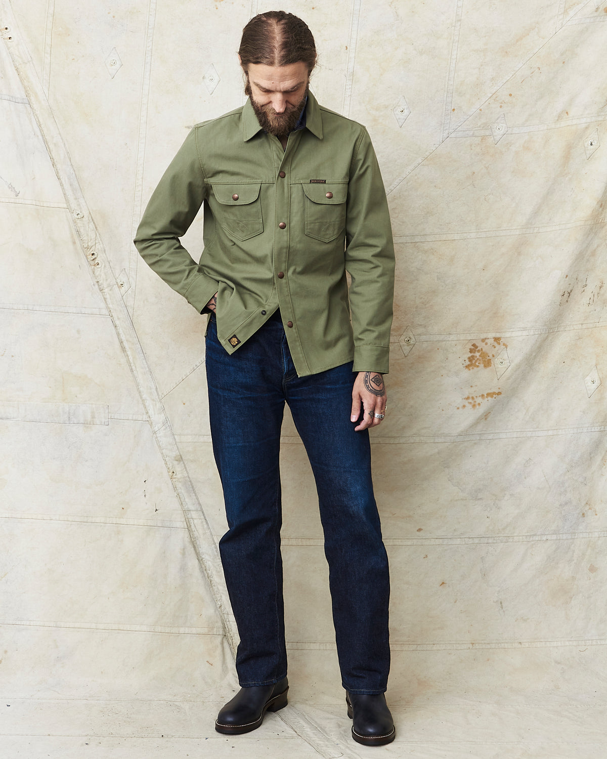 Indigofera Copeland Jacket United Duck Canvas Green