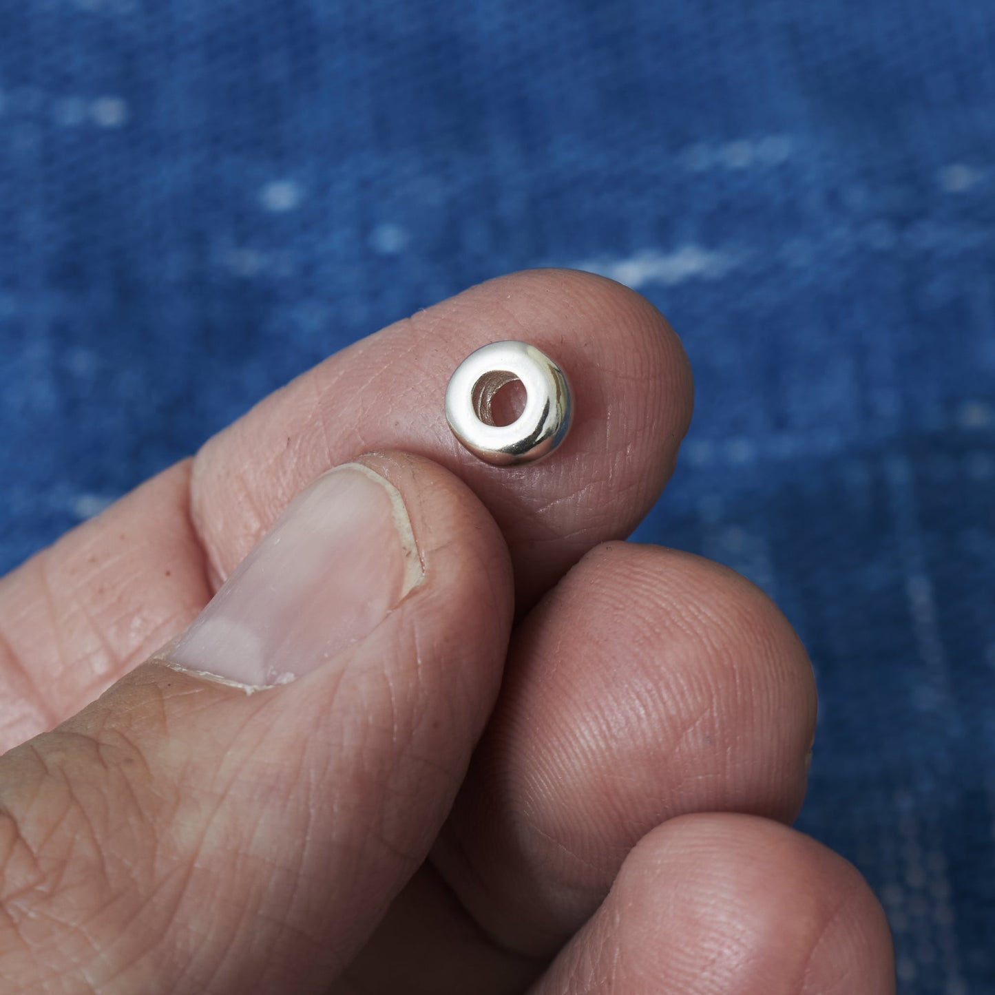 Larry Smith Silver Plain Bead OT-B0001