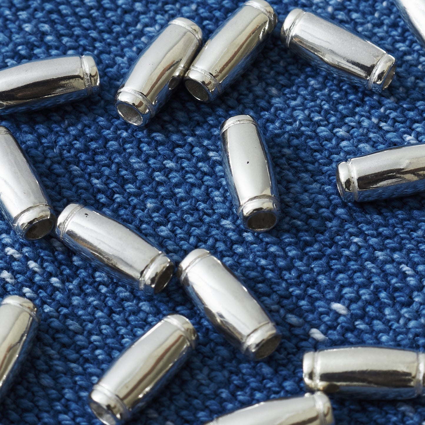 Larry Smith Silver Pipe Bead OT-B0003