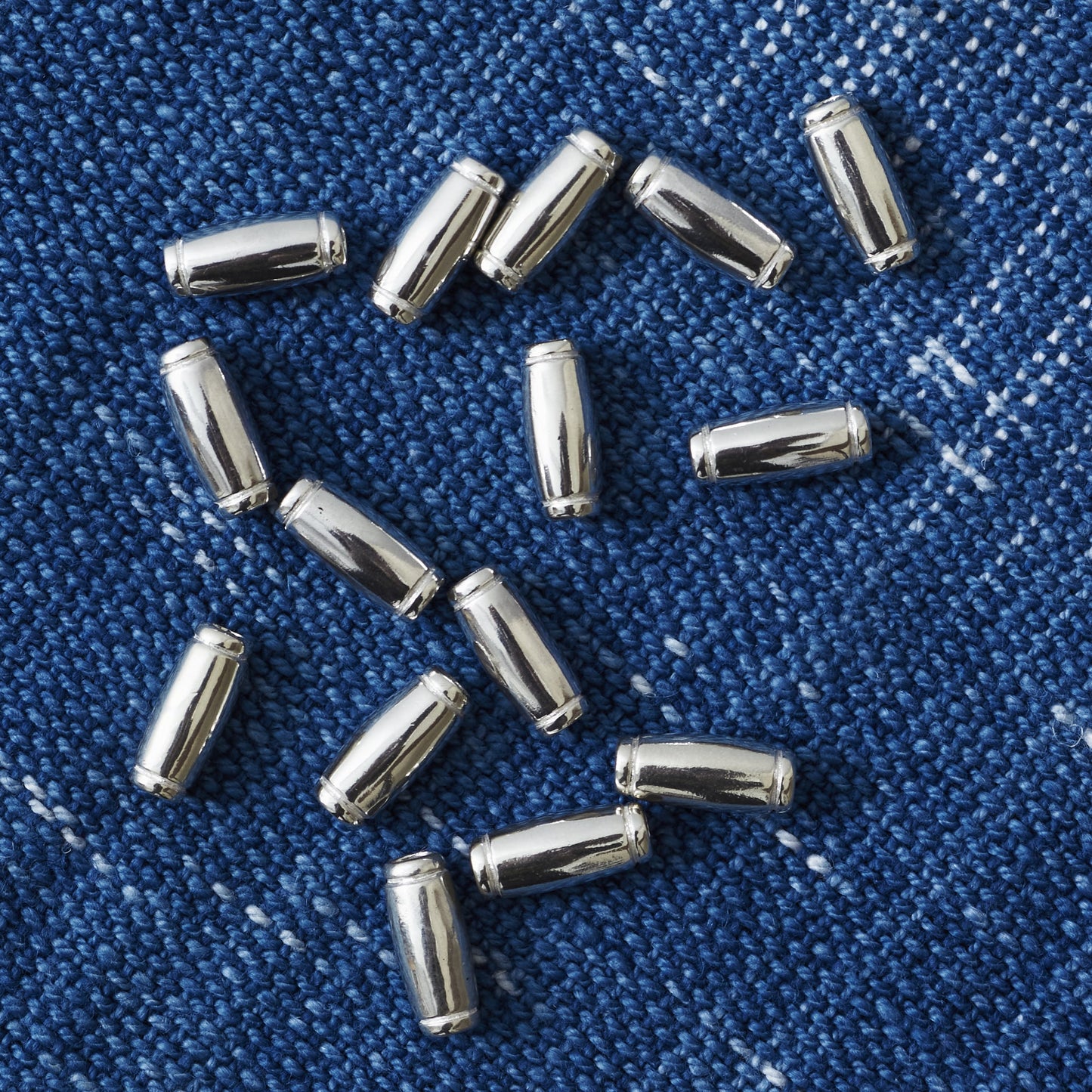 Larry Smith Silver Pipe Bead OT-B0003