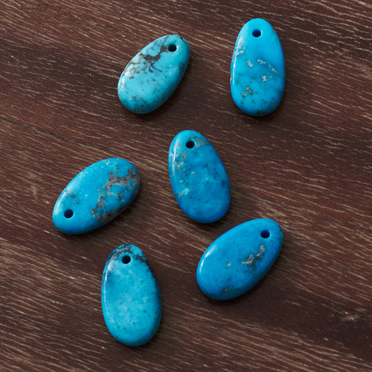 Larry Smith Teardrop Turquoise Bead Medium L-0009