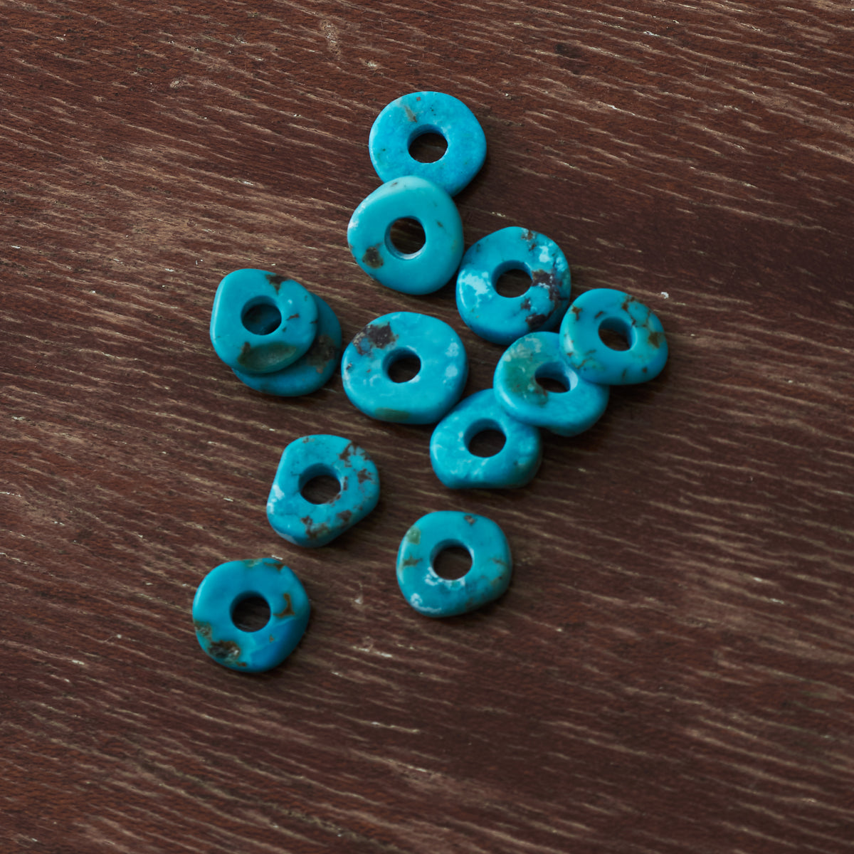 Larry Smith Turquoise Beads Large L-0011 (Set of 2)