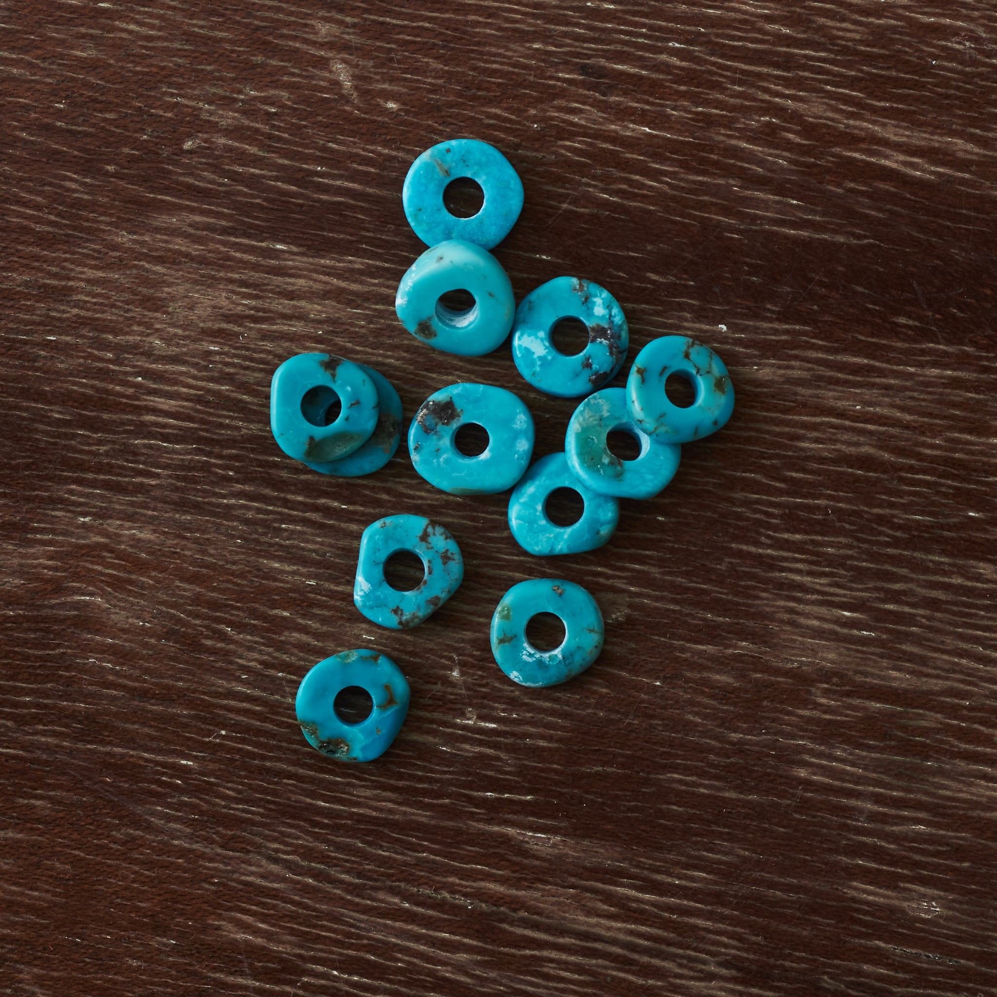 Larry Smith Turquoise Beads Large L-0011 (Set of 2) – Second Sunrise