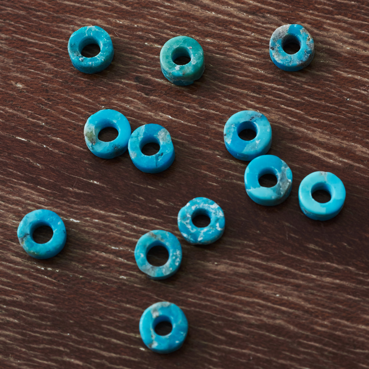 Larry Smith Turquoise Beads Small L-0010 (Set of 2)