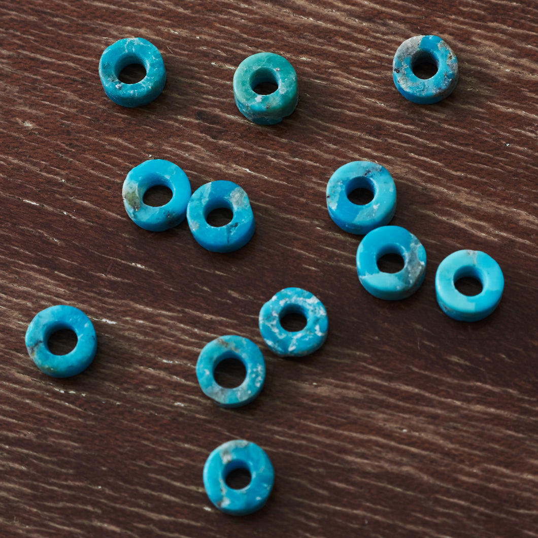 Larry Smith Turquoise Beads Small L-0010 (Set of 2) – Second Sunrise