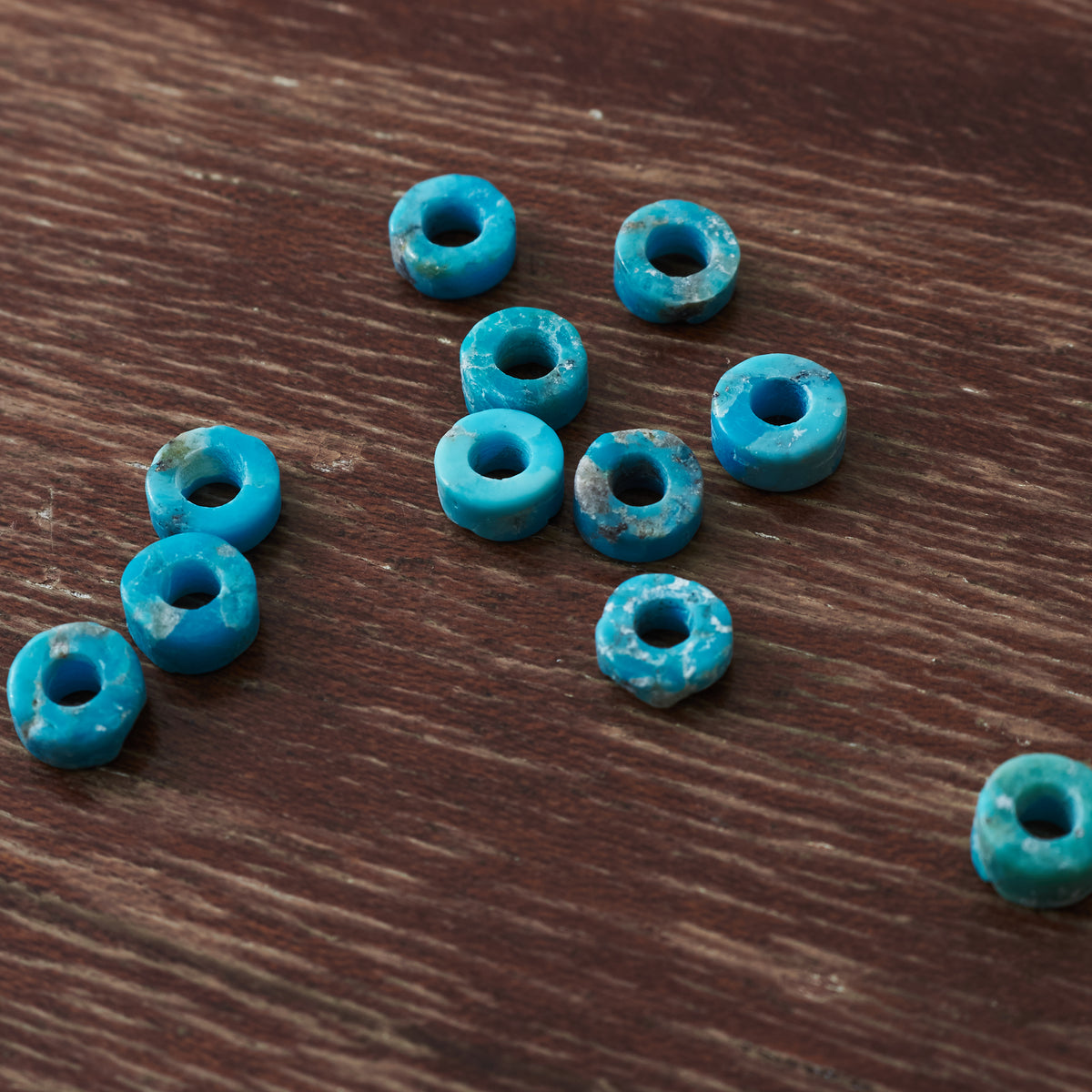 Larry Smith Turquoise Beads Small L-0010 (Set of 2)