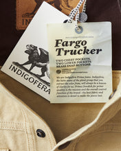 Indigofera Fargo Trucker Jacket Smithson Canvas Light Beige