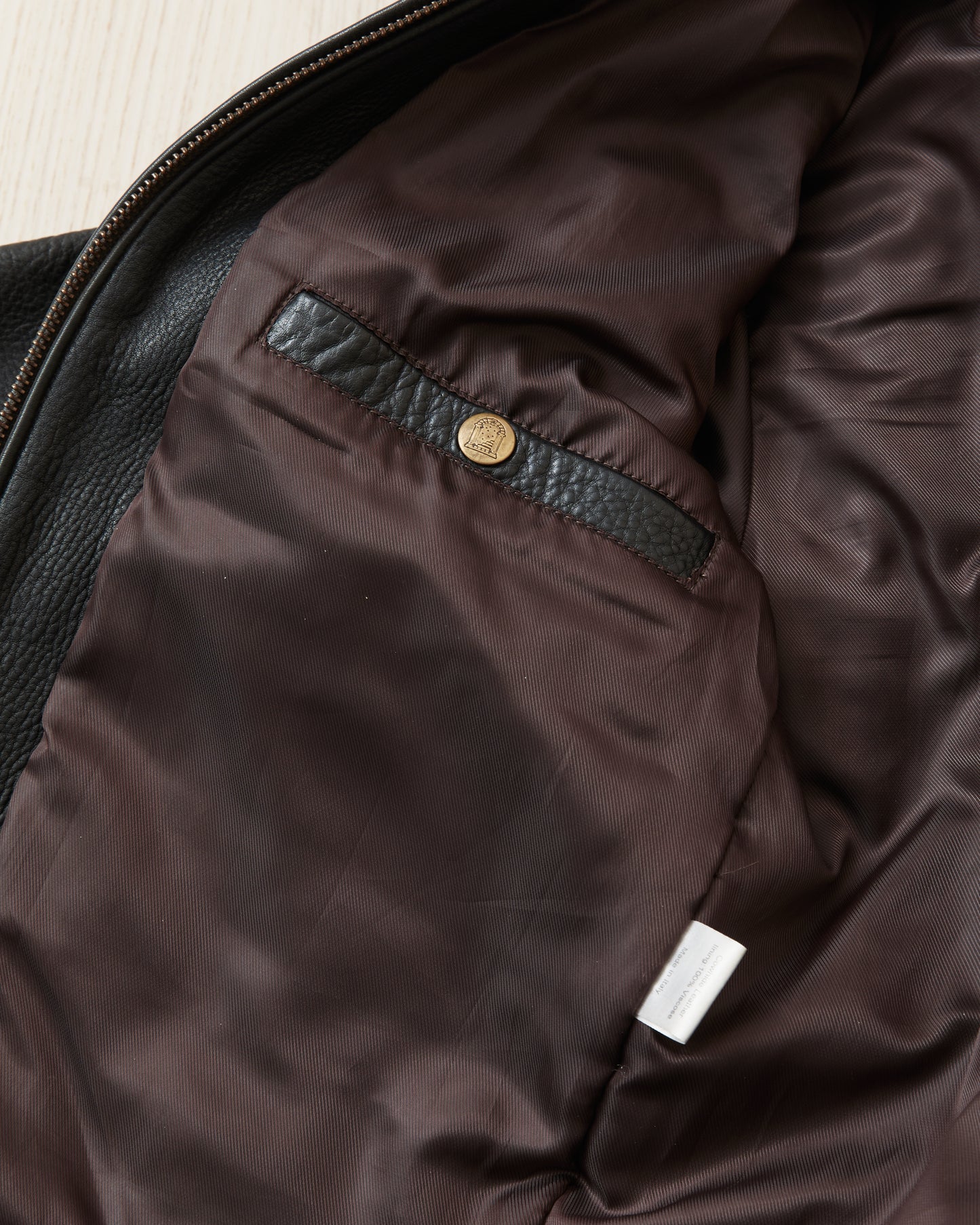 Second Hand Shangri-La Heritage “Varenne” Black Leather Jacket Size S