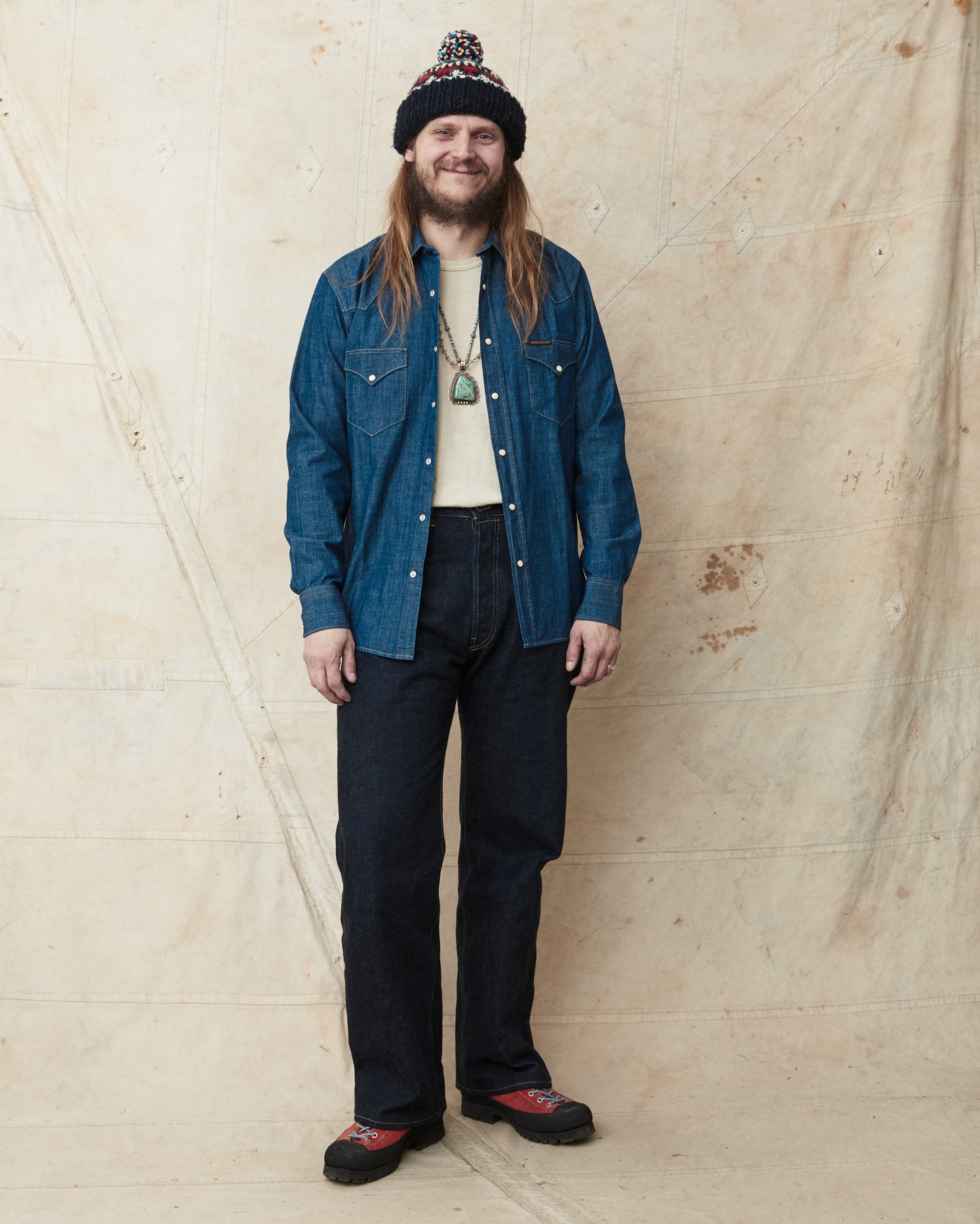 Indigofera Sideras Indigo Chambray Shirt