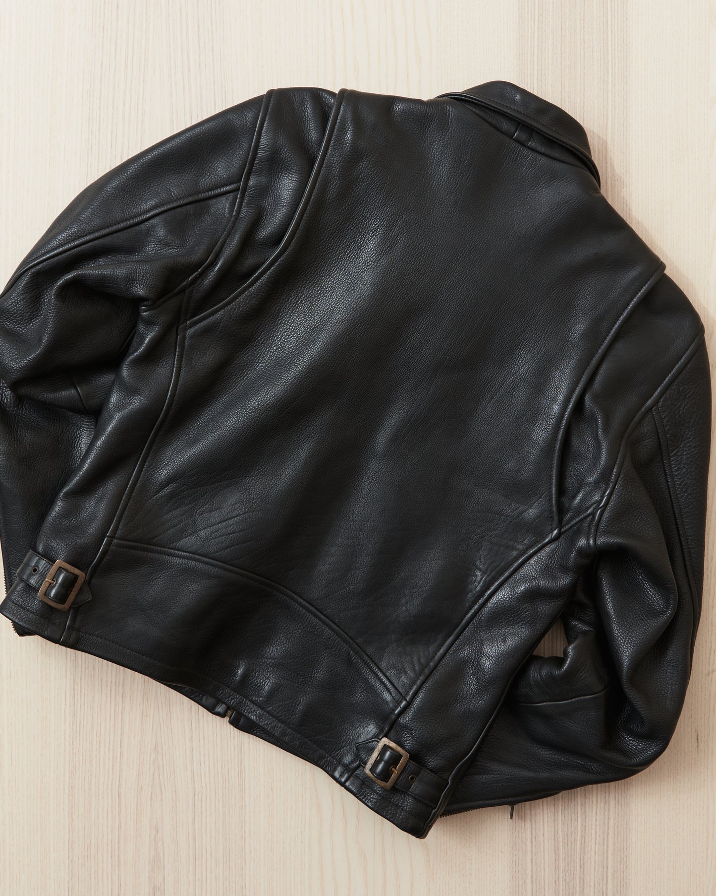 Second Hand Shangri-La Heritage “Varenne” Black Leather Jacket Size S