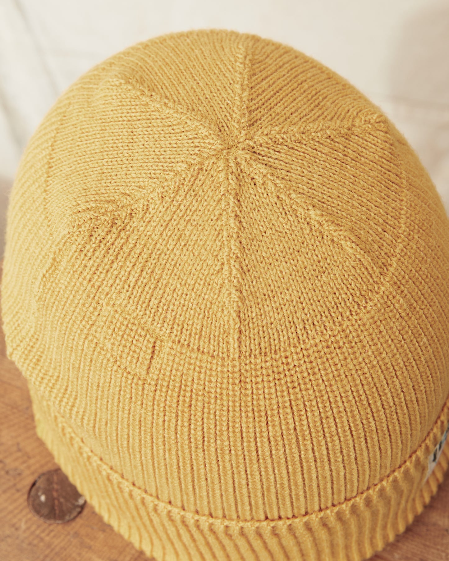 Papa Nui Cap Co. General Issue Operation Deep Freeze Wool Watch Cap Yellow