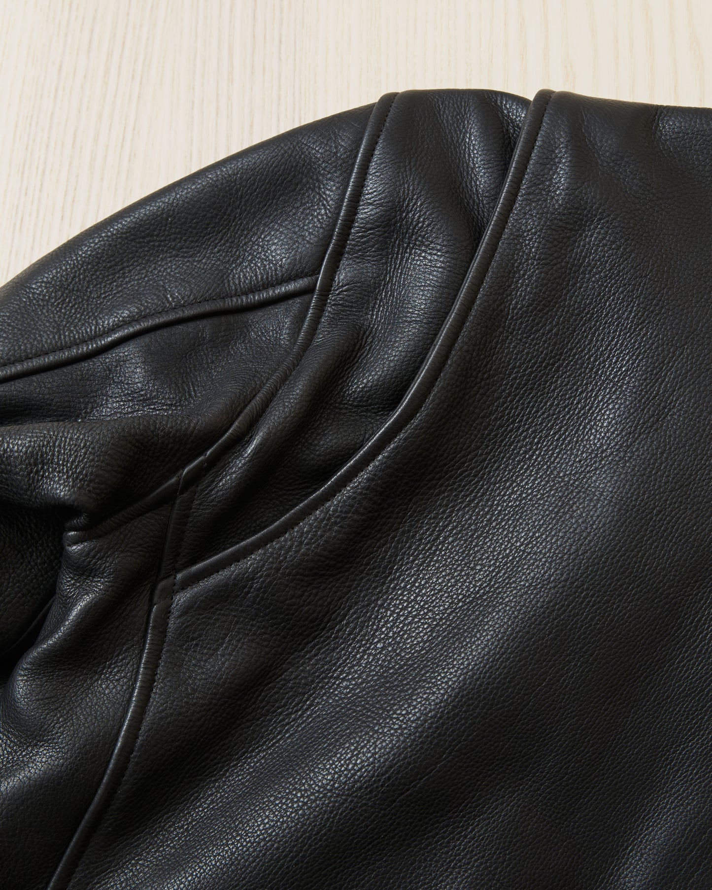 Second Hand Shangri-La Heritage “Varenne” Black Leather Jacket Size S