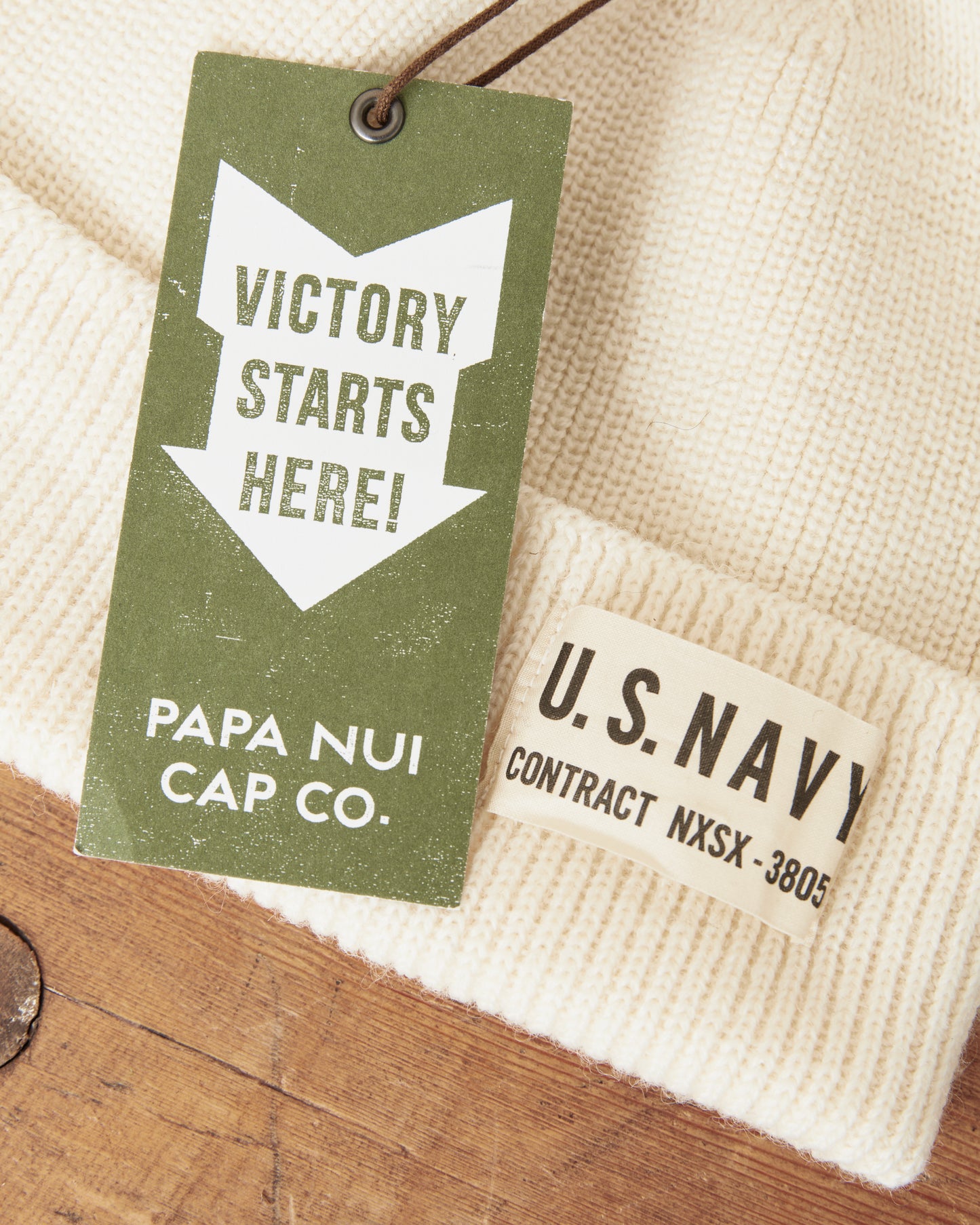 Papa Nui Cap Co. Watch Cap Milk