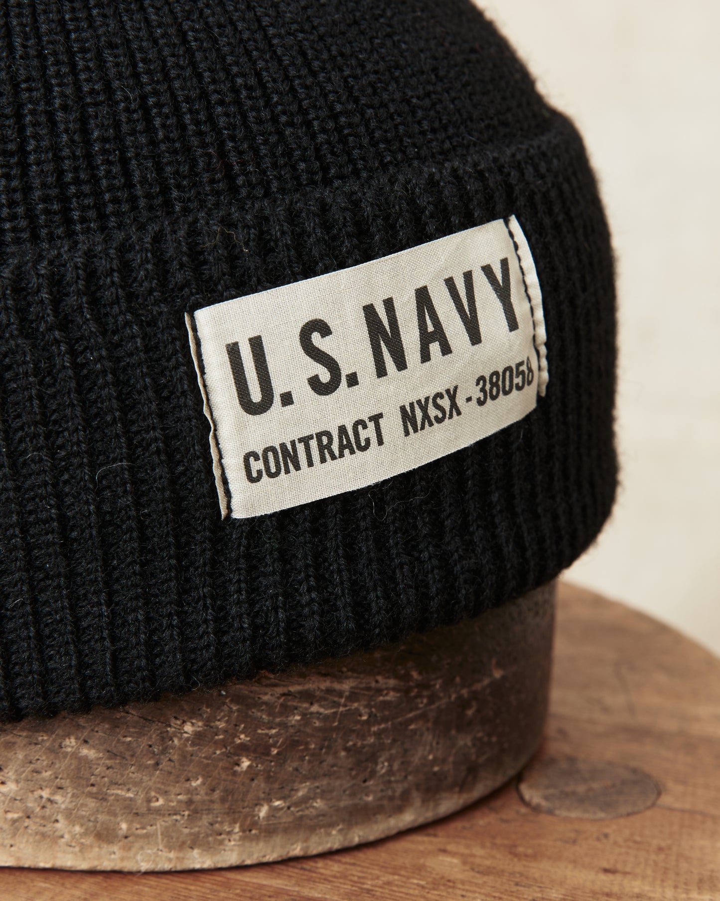 Papa Nui Cap Co. General Issue Watch Cap Black