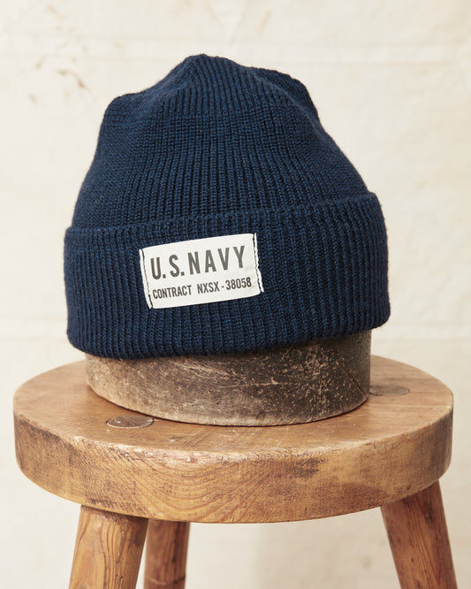 Papa Nui Cap Co. General Issue Wool Watch Cap Navy